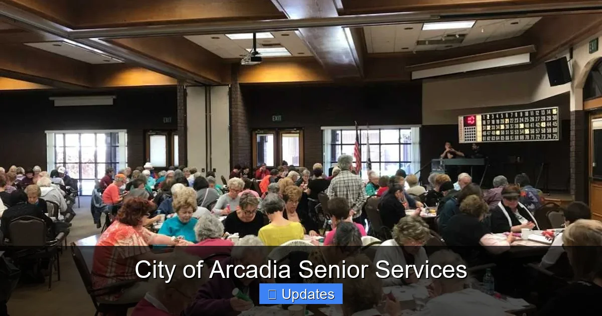 City of Arcadia Senior Services
