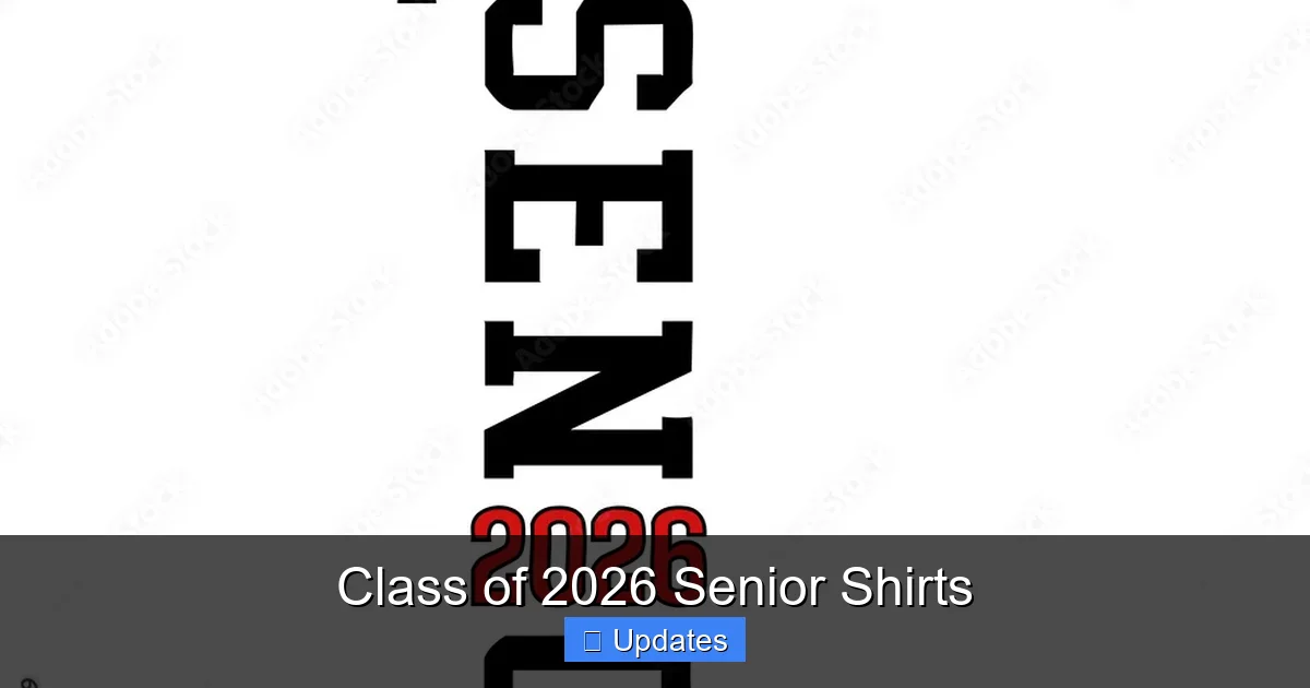 Class of 2026 Senior Shirts
