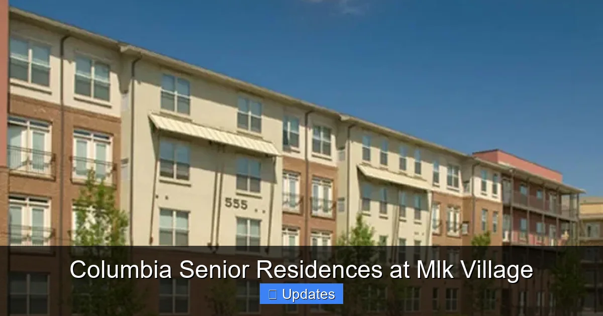 Columbia Senior Residences at Mlk Village