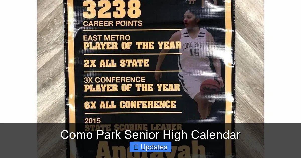 Como Park Senior High Calendar