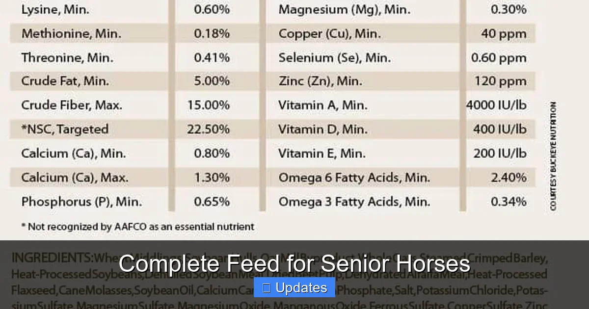 Complete Feed for Senior Horses