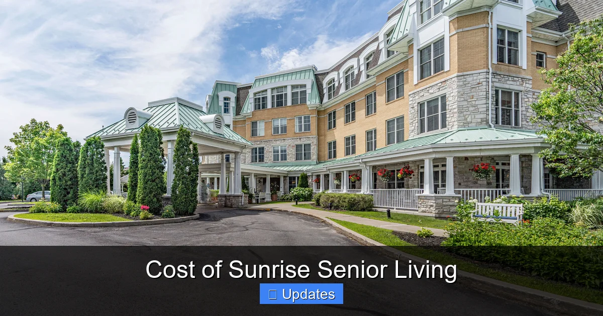 Cost of Sunrise Senior Living