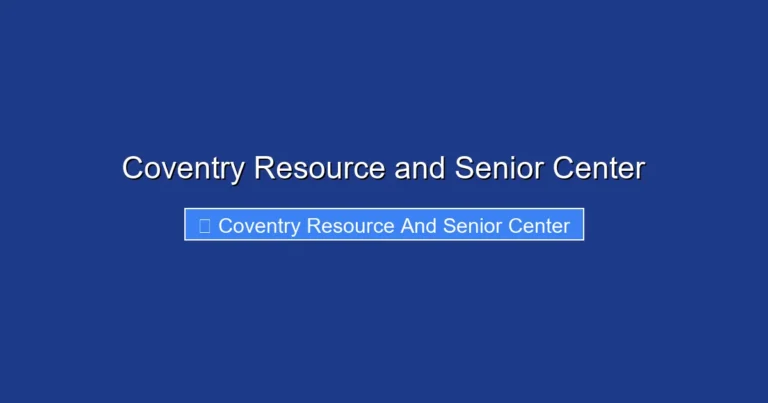 Coventry Resource and Senior Center