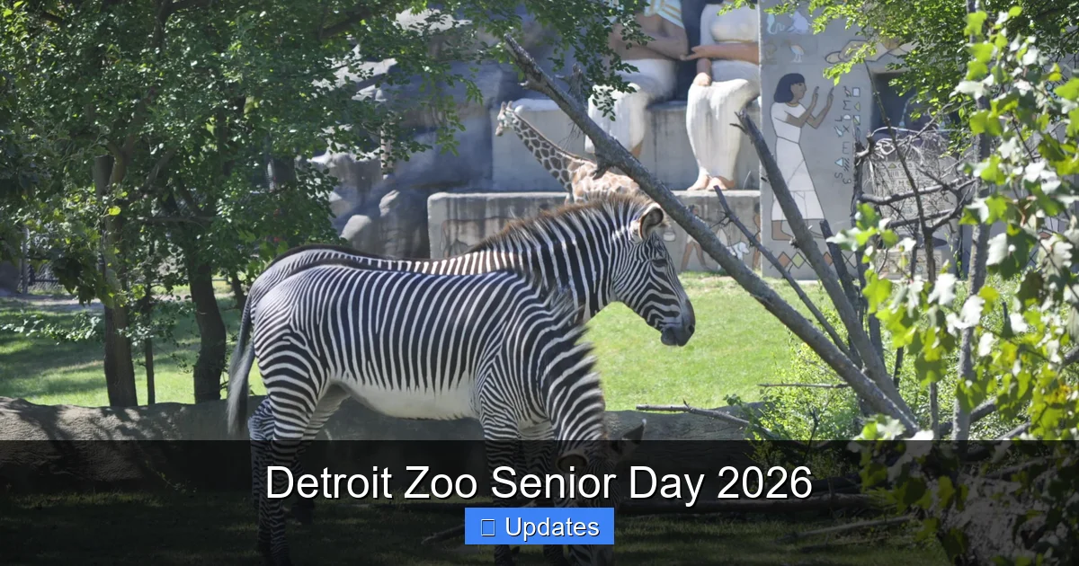 Detroit Zoo Senior Day 2026