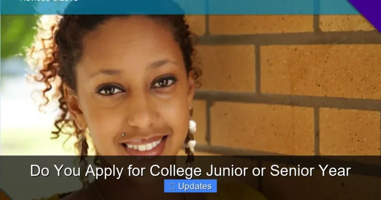 Do You Apply for College Junior or Senior Year