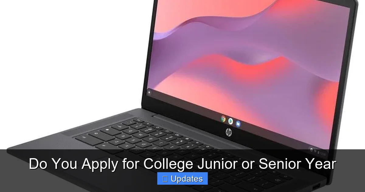 Do You Apply for College Junior or Senior Year