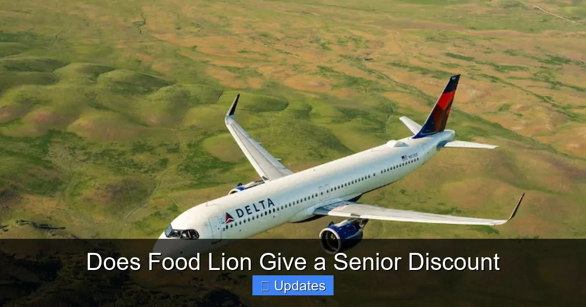 Does Food Lion Give a Senior Discount