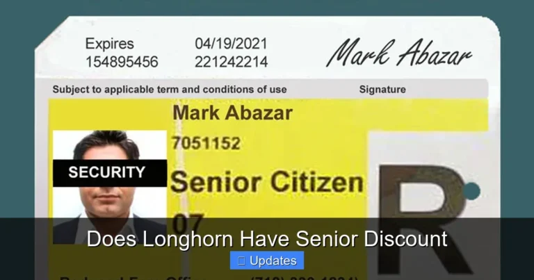 Does Longhorn Have Senior Discount