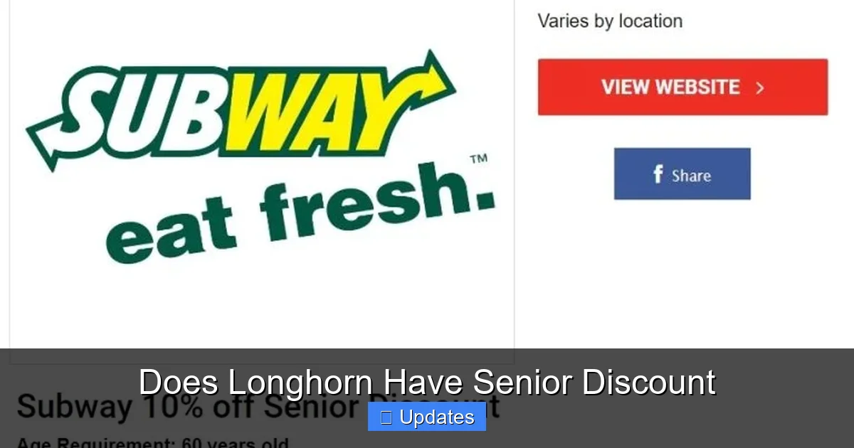 Does Longhorn Have Senior Discount