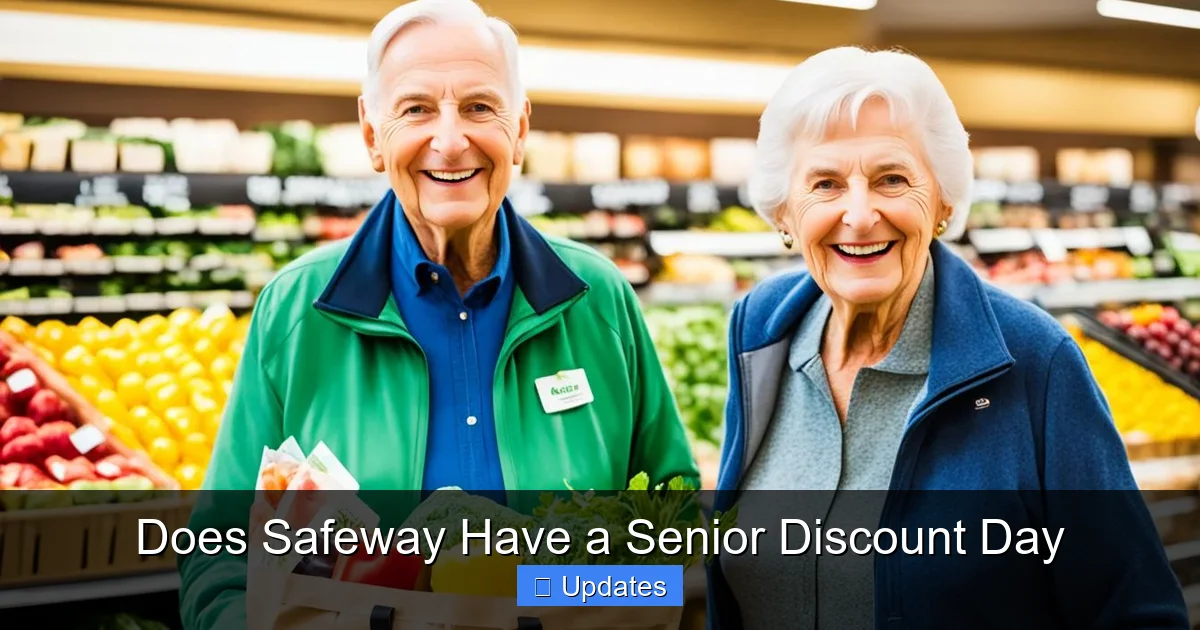 Does Safeway Have a Senior Discount Day