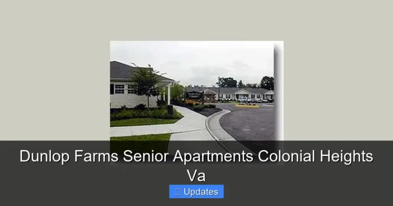 Dunlop Farms Senior Apartments Colonial Heights Va