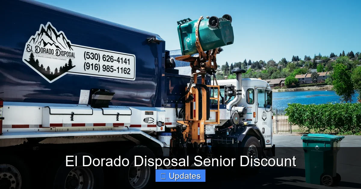 El Dorado Disposal Senior Discount