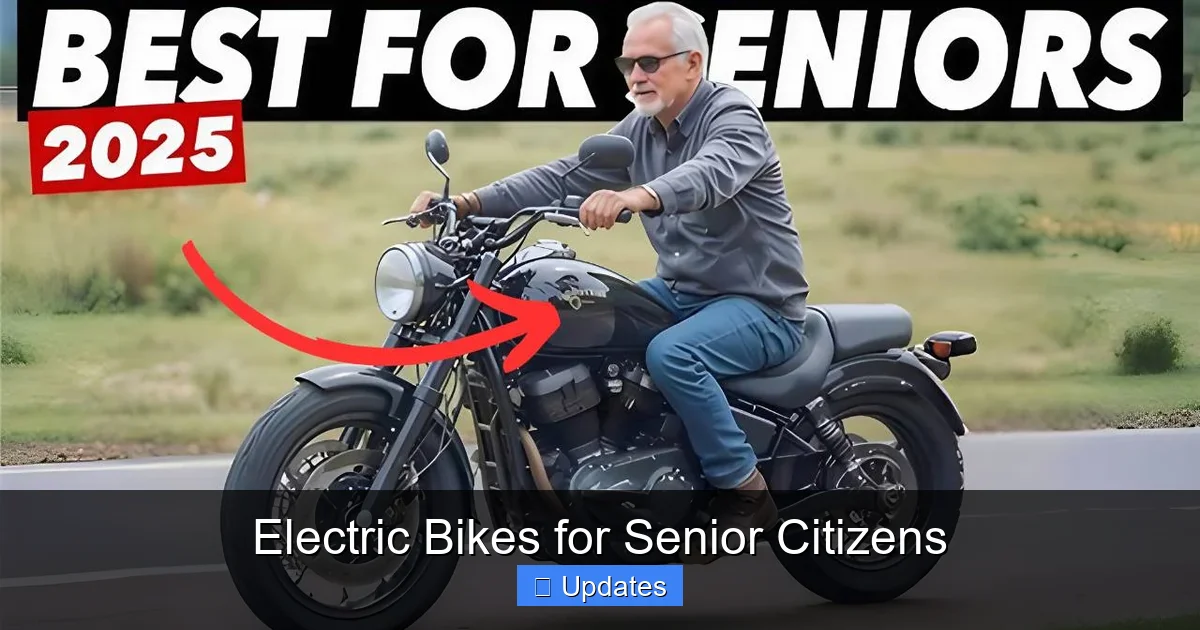 Electric Bikes for Senior Citizens