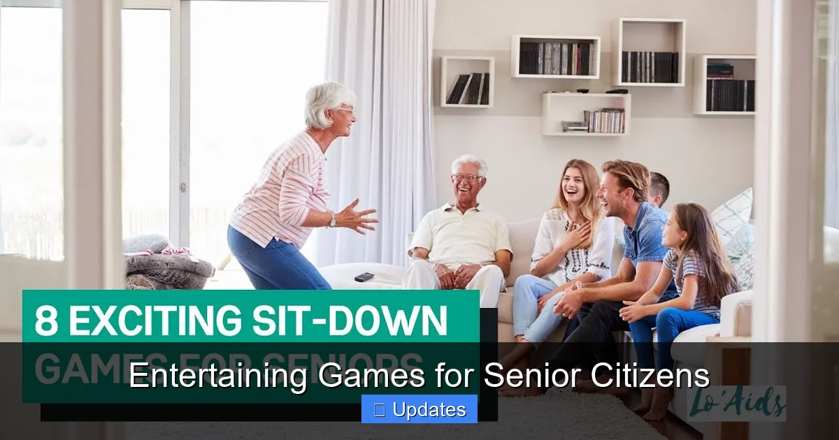 Entertaining Games for Senior Citizens