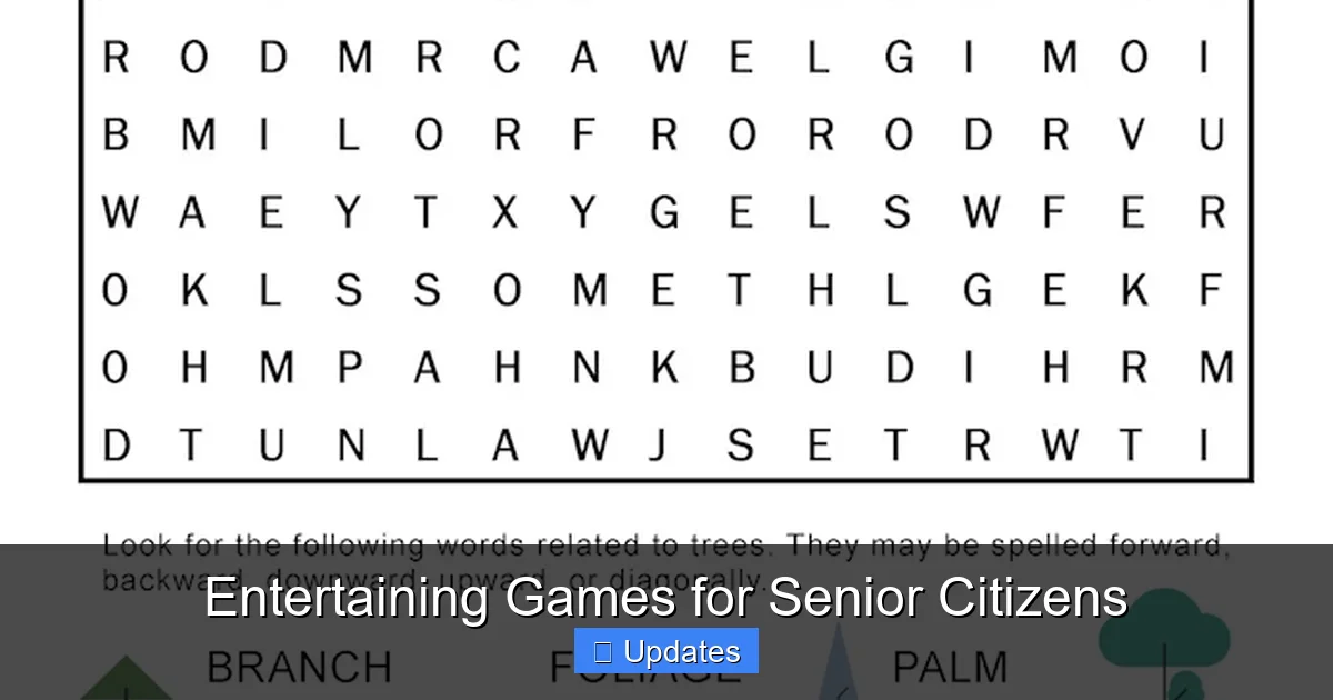 Entertaining Games for Senior Citizens