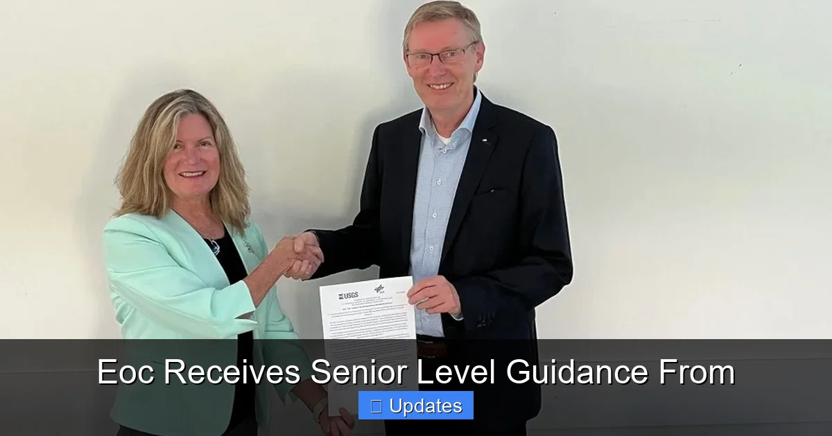 Eoc Receives Senior Level Guidance From