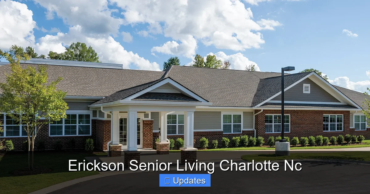 Erickson Senior Living Charlotte Nc