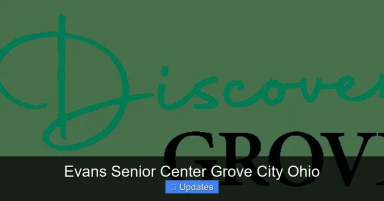 Evans Senior Center Grove City Ohio