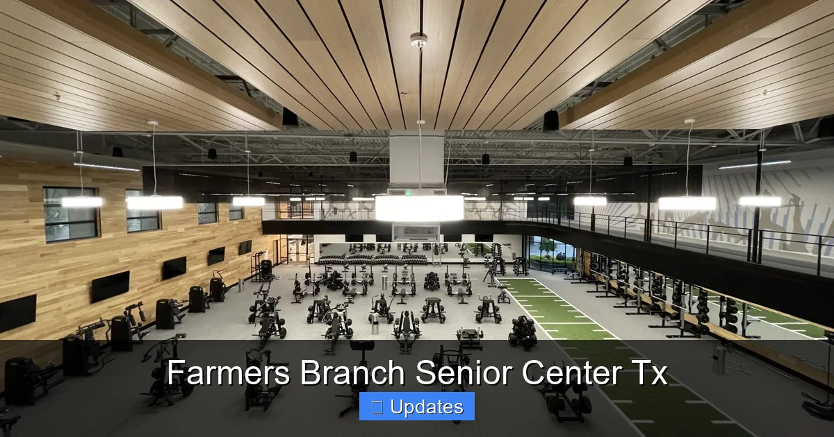 Farmers Branch Senior Center Tx