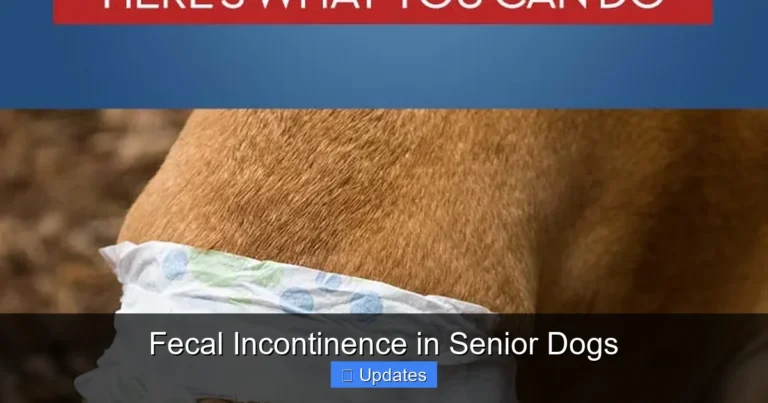 Fecal Incontinence in Senior Dogs
