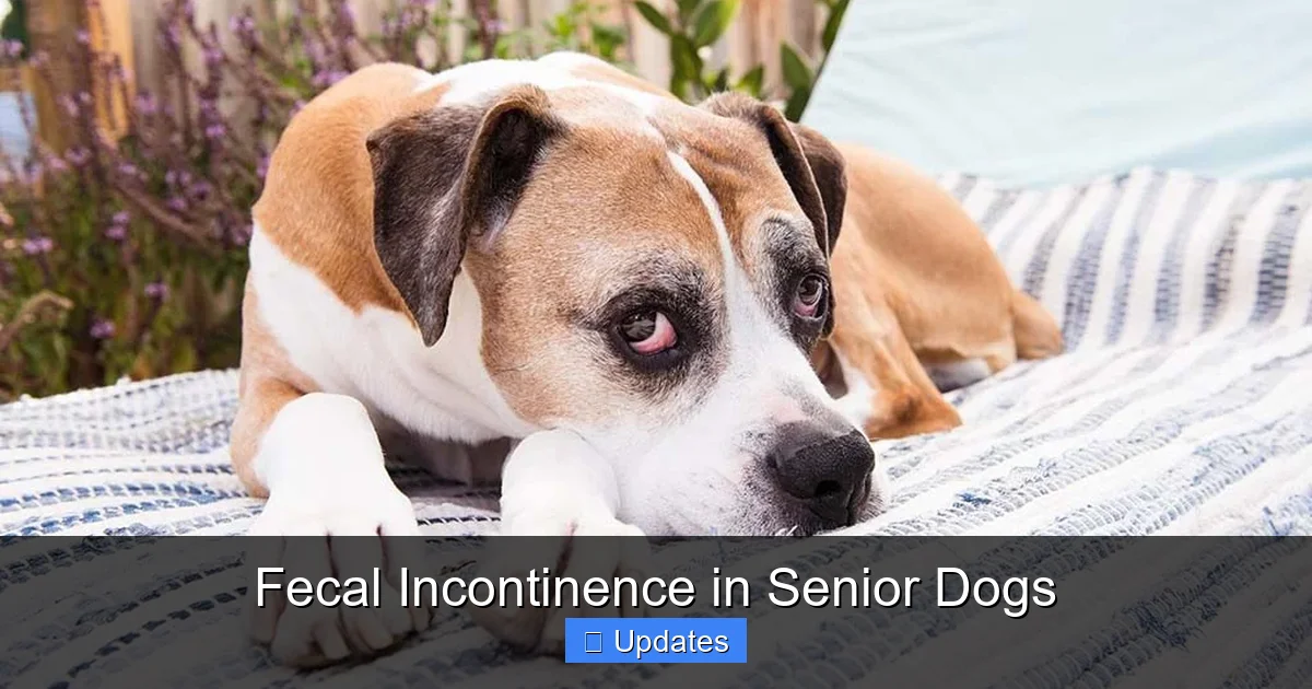 Fecal Incontinence in Senior Dogs