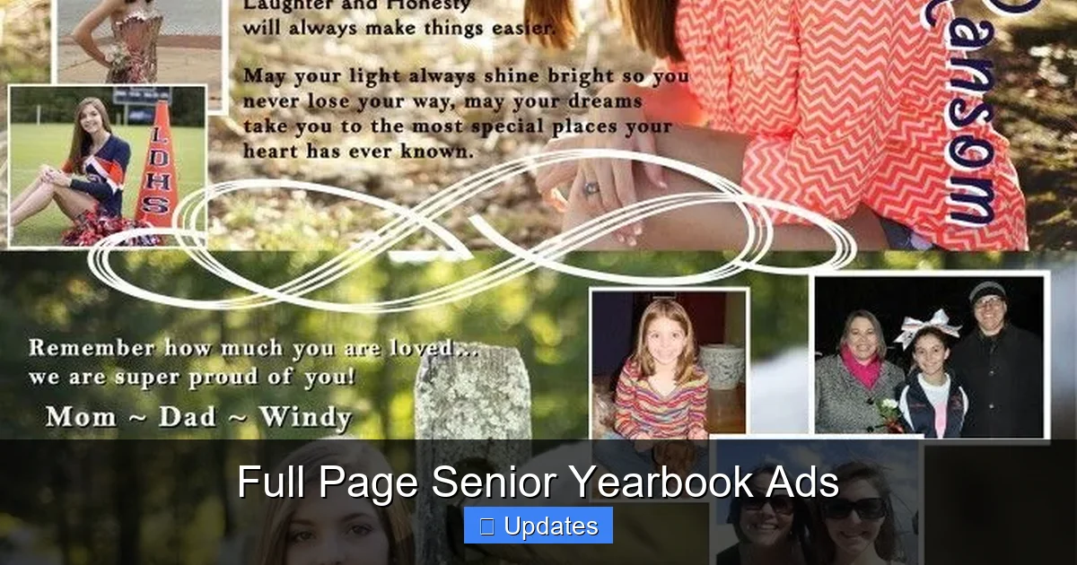 Full Page Senior Yearbook Ads
