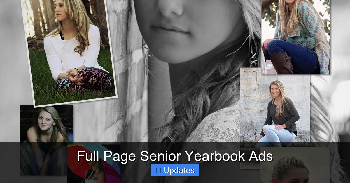 Full Page Senior Yearbook Ads