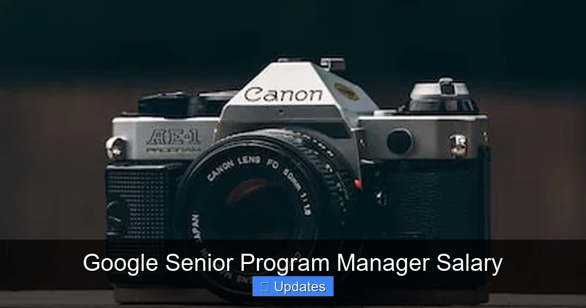 Google Senior Program Manager Salary