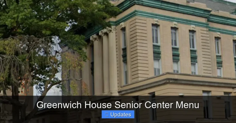 Greenwich House Senior Center Menu