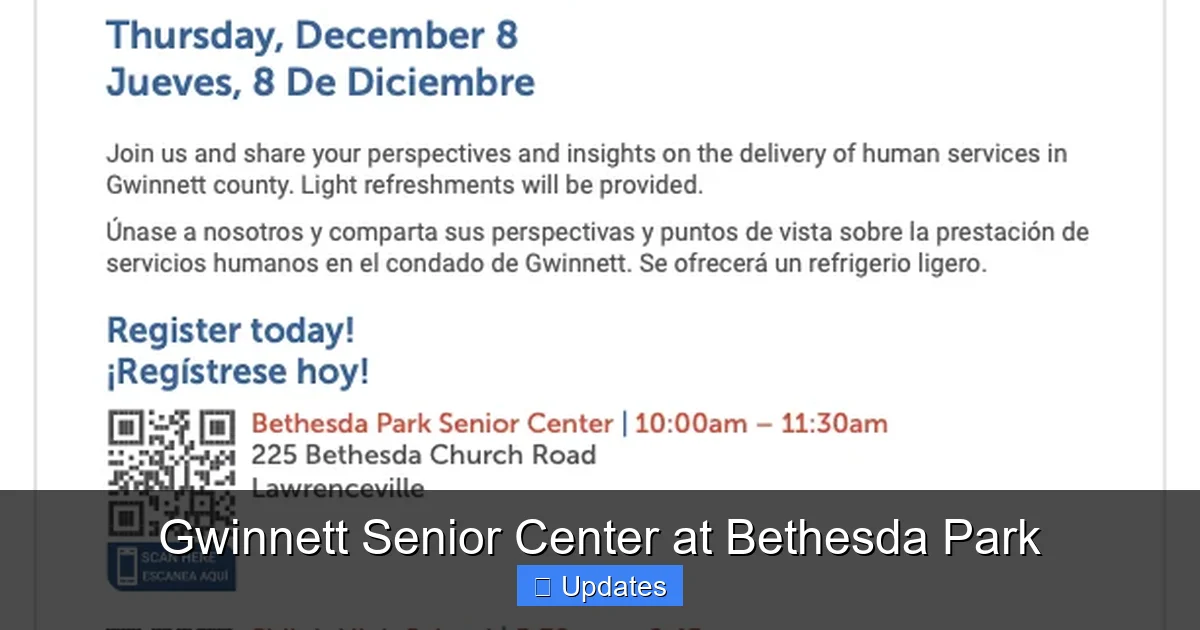 Gwinnett Senior Center at Bethesda Park
