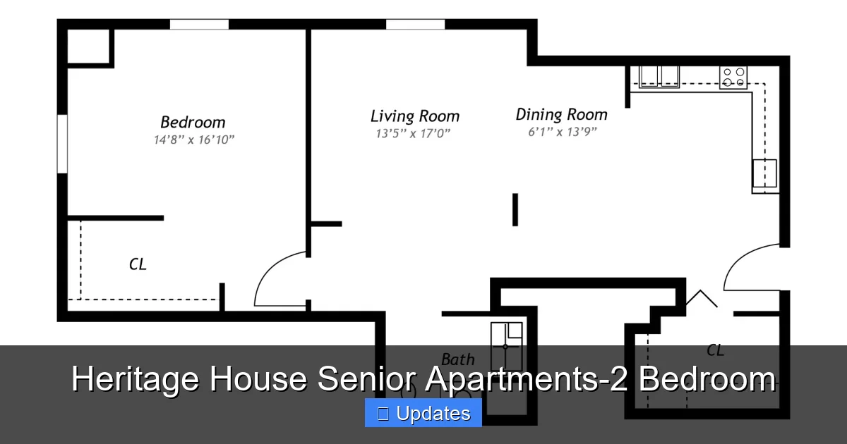Heritage House Senior Apartments-2 Bedroom