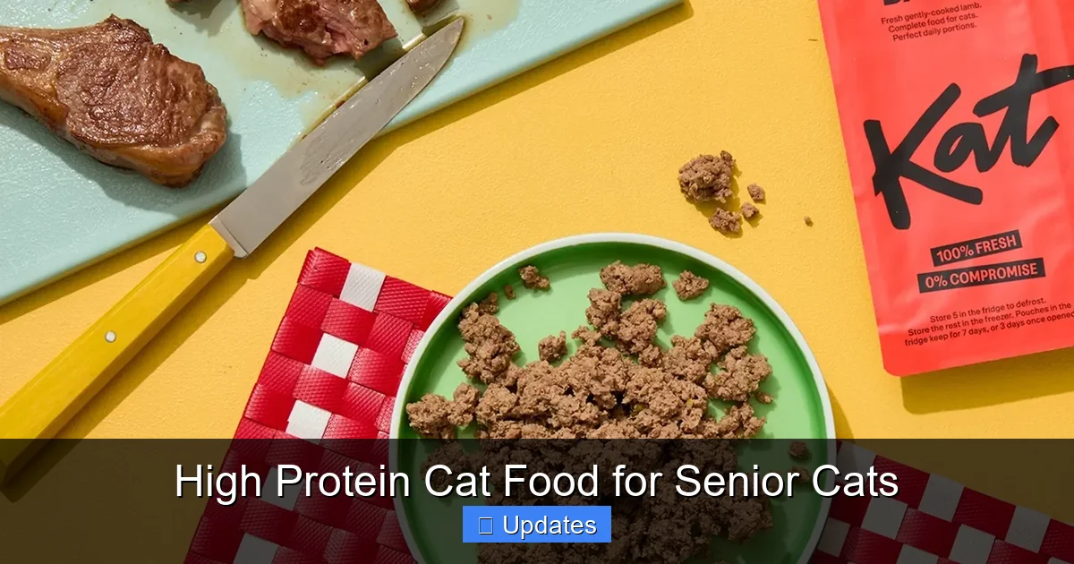 High Protein Cat Food for Senior Cats