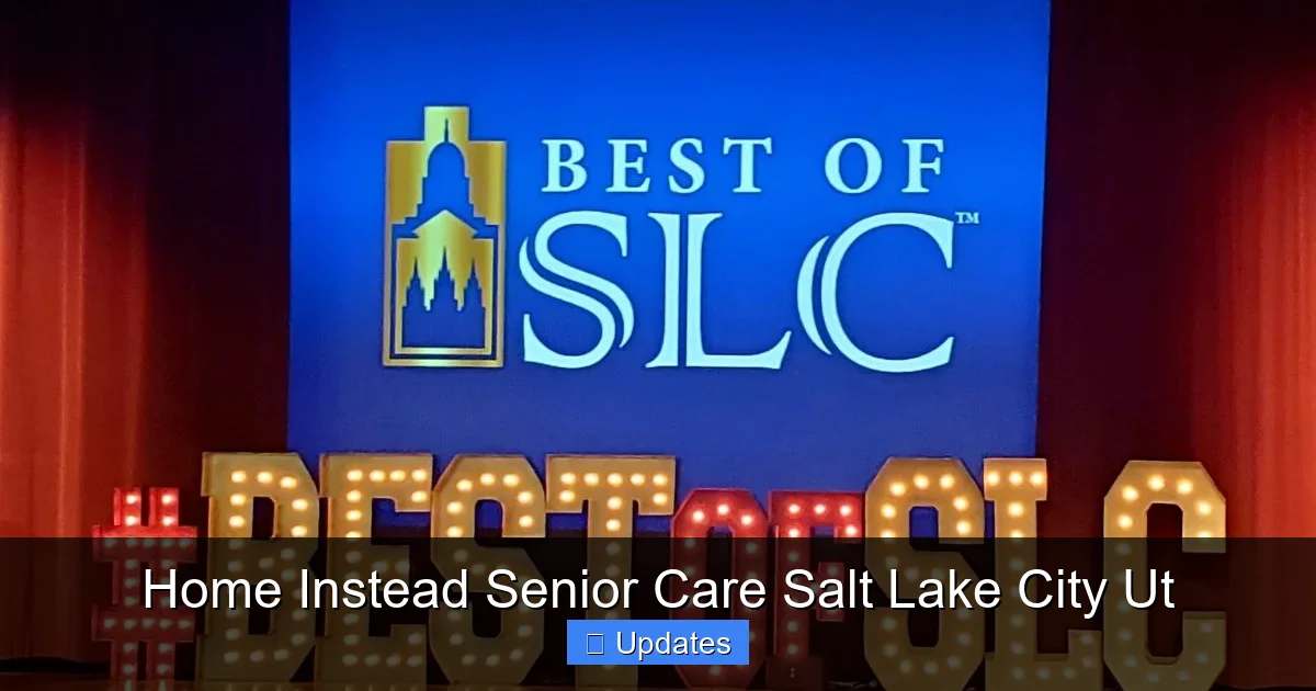 Home Instead Senior Care Salt Lake City Ut