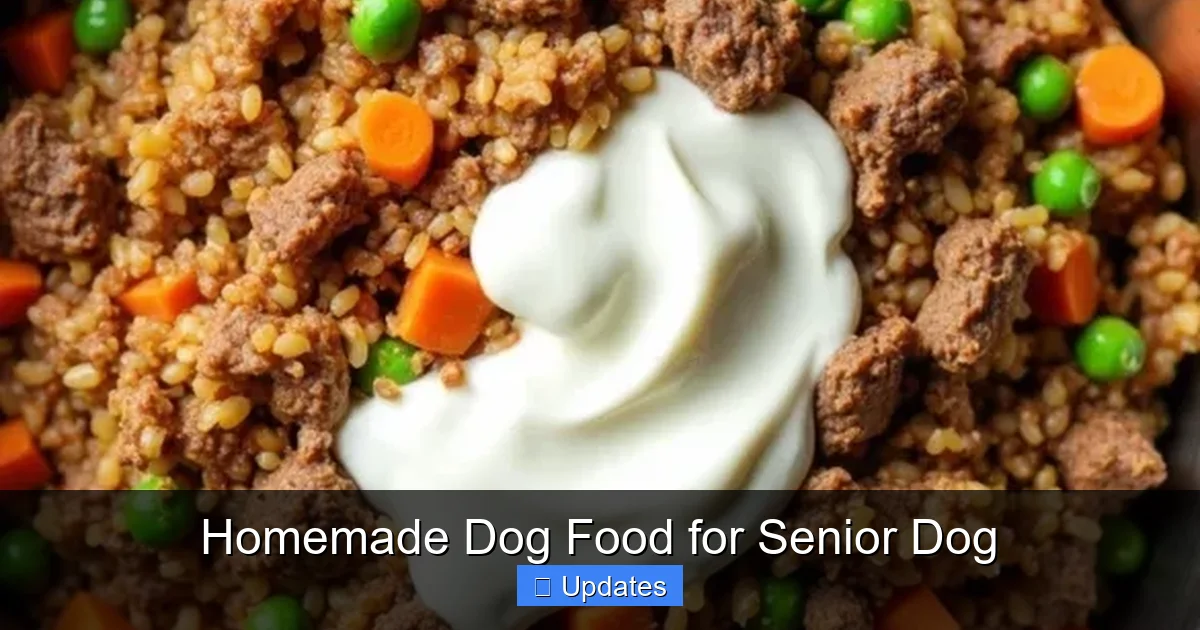 Homemade Dog Food for Senior Dog