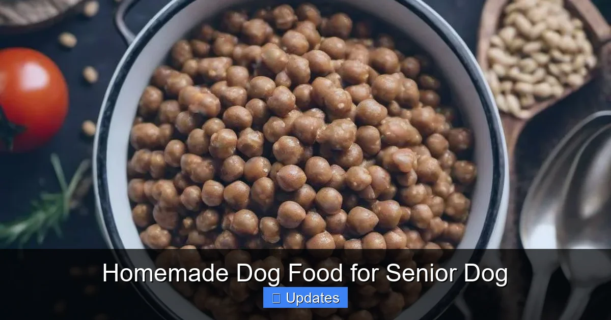 Homemade Dog Food for Senior Dog
