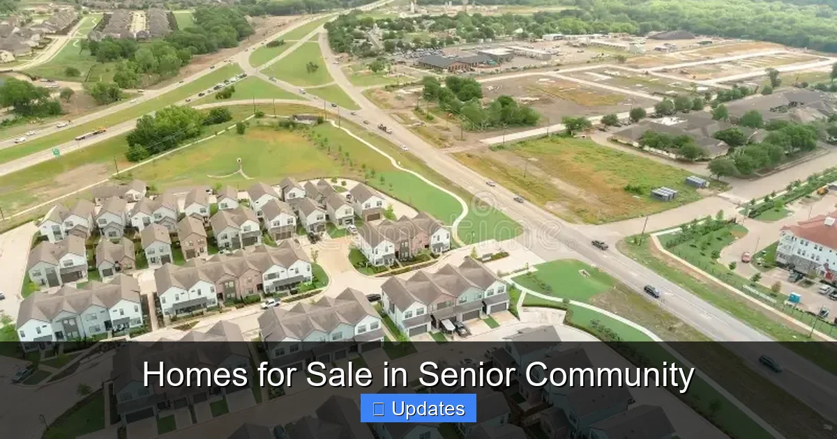 Homes for Sale in Senior Community