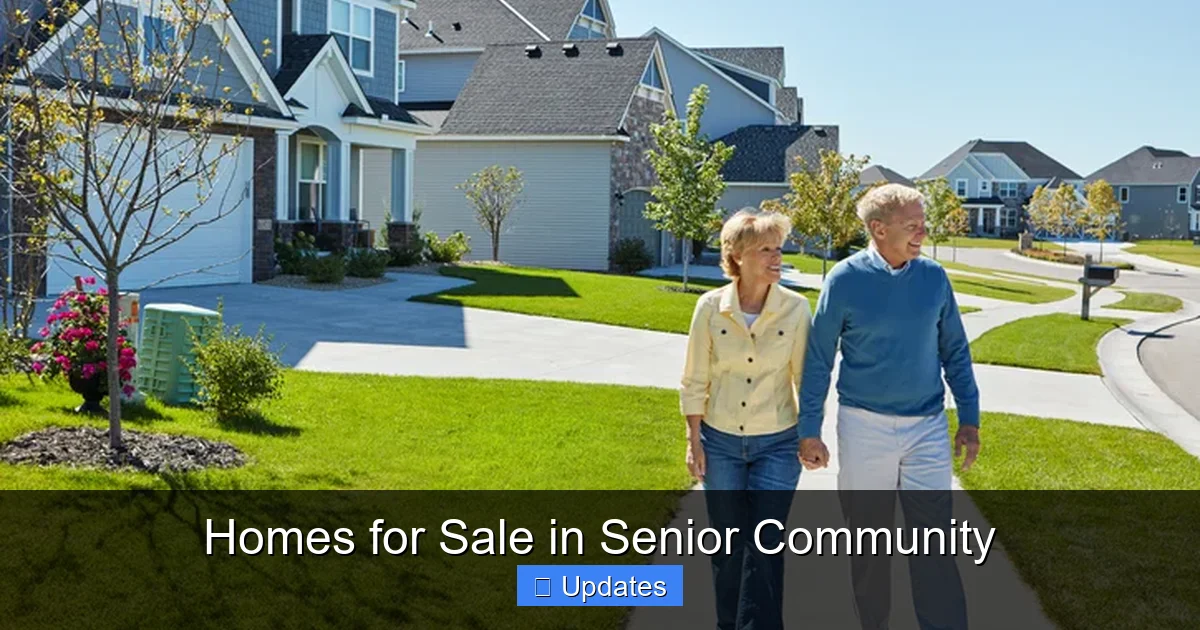 Homes for Sale in Senior Community
