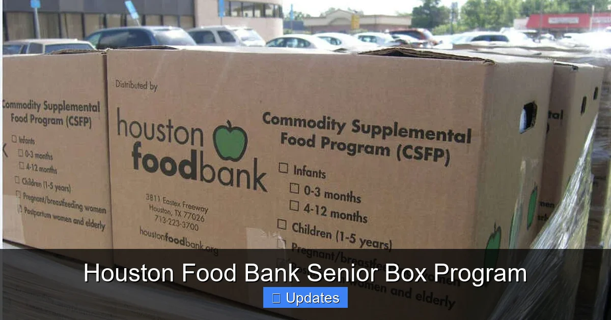 Houston Food Bank Senior Box Program