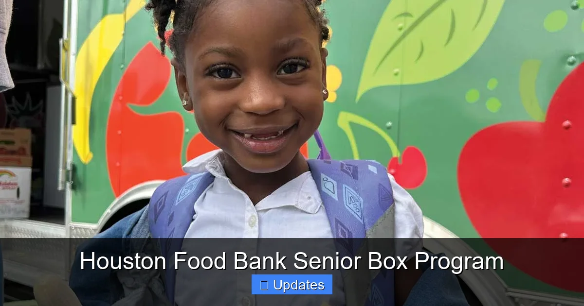 Houston Food Bank Senior Box Program