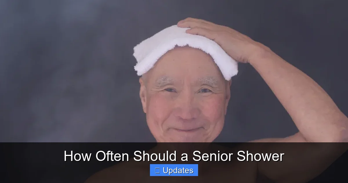 How Often Should a Senior Shower