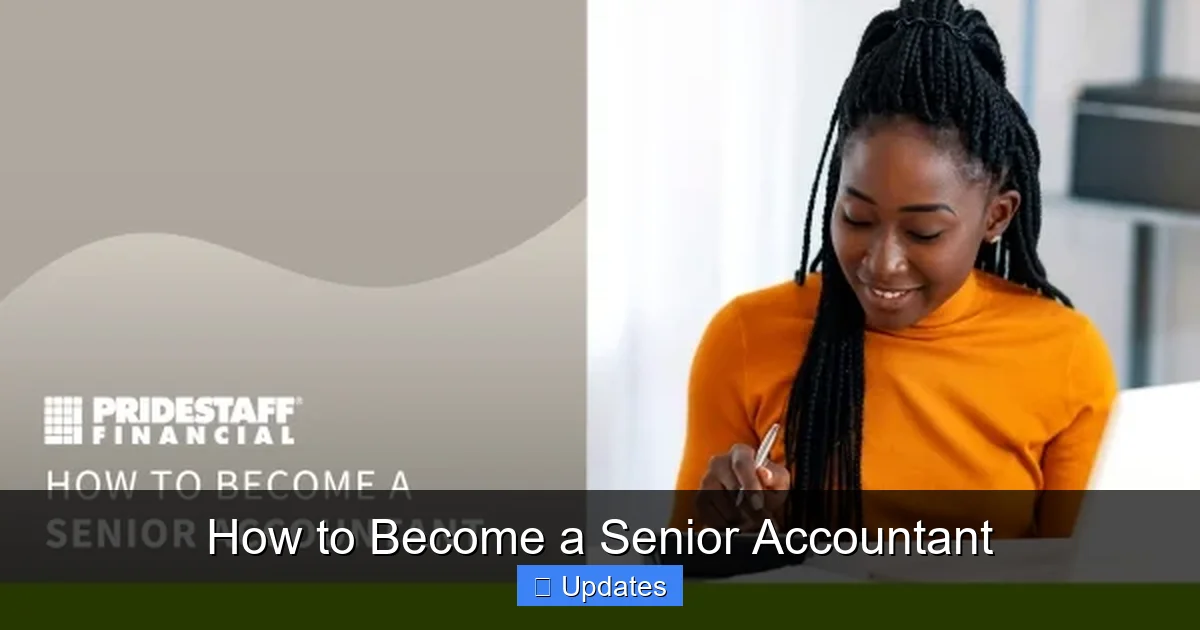 How to Become a Senior Accountant
