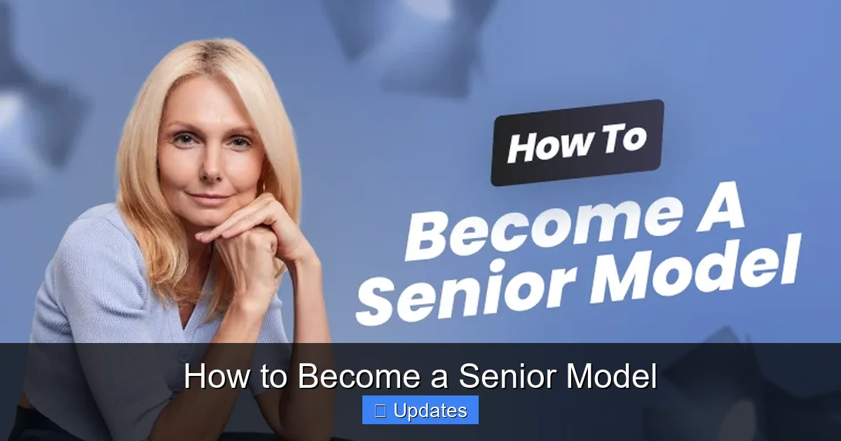 How to Become a Senior Model - SeniorsProTalk
