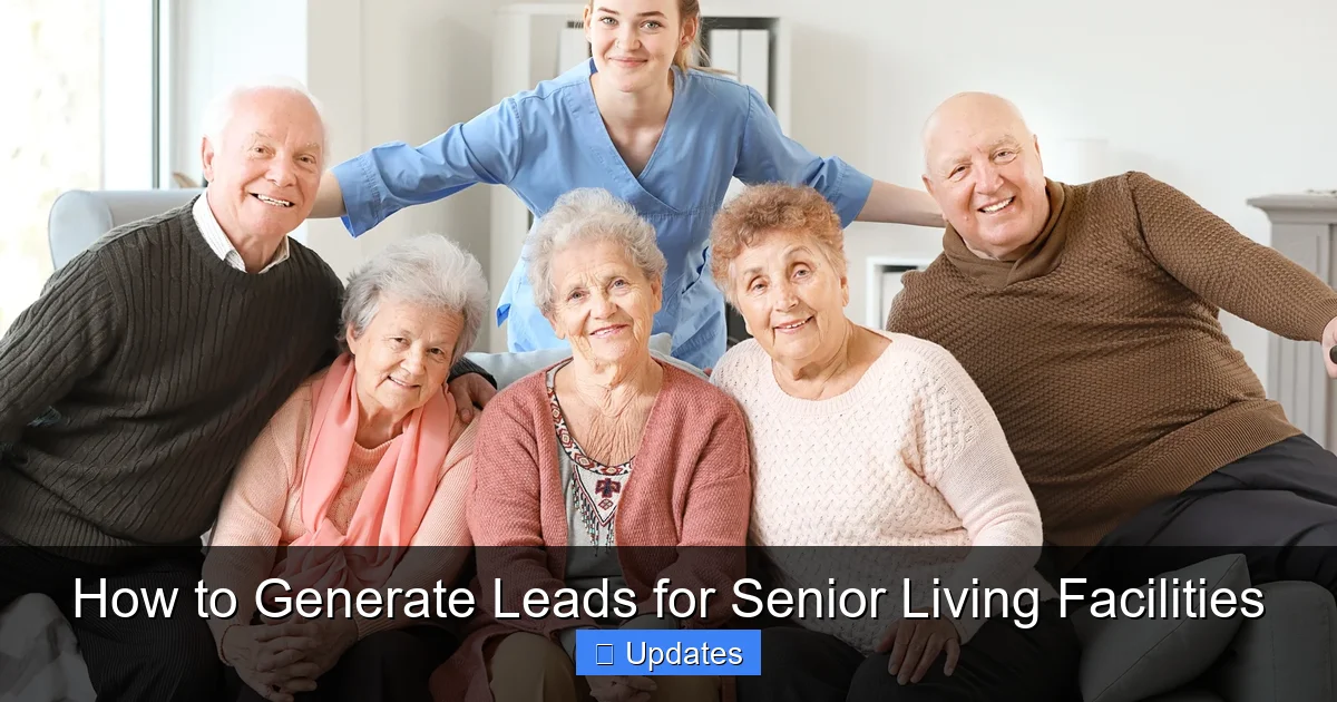How to Generate Leads for Senior Living Facilities