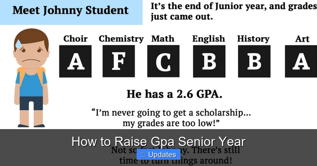 How to Raise Gpa Senior Year