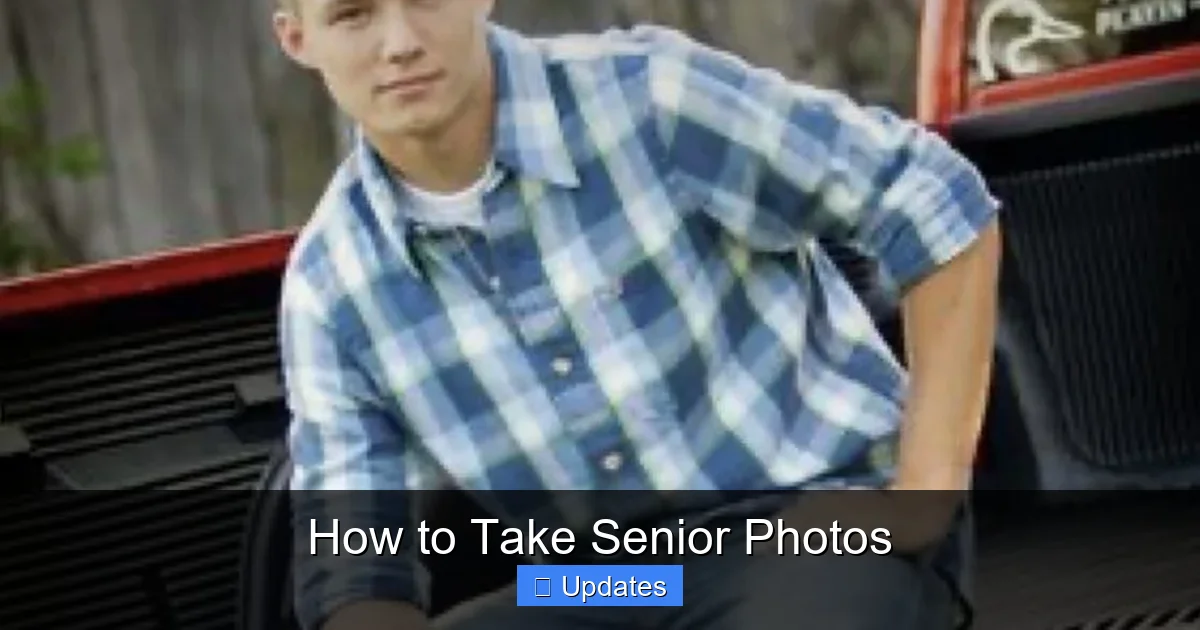 How to Take Senior Photos