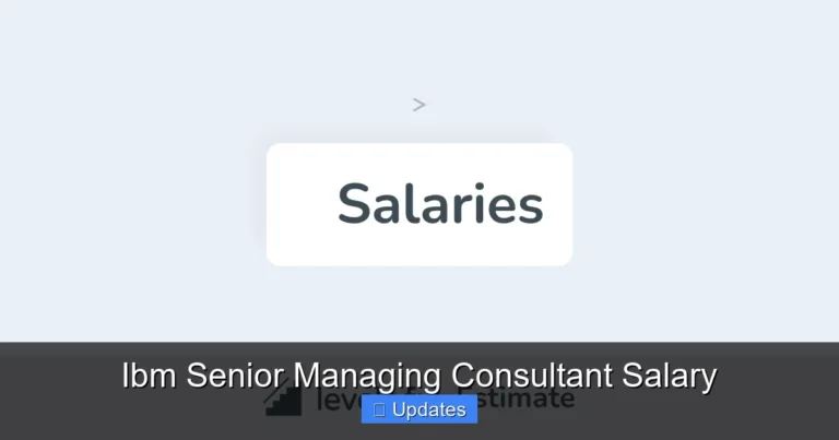 Ibm Senior Managing Consultant Salary