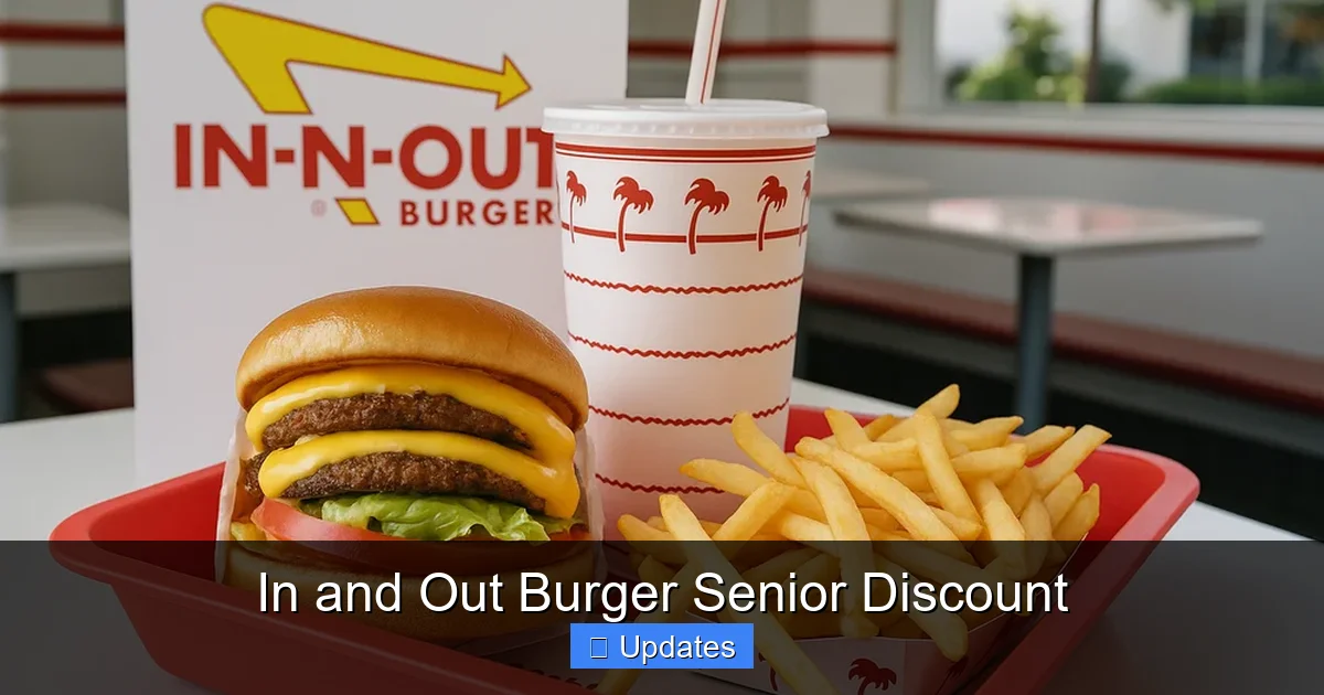 In and Out Burger Senior Discount