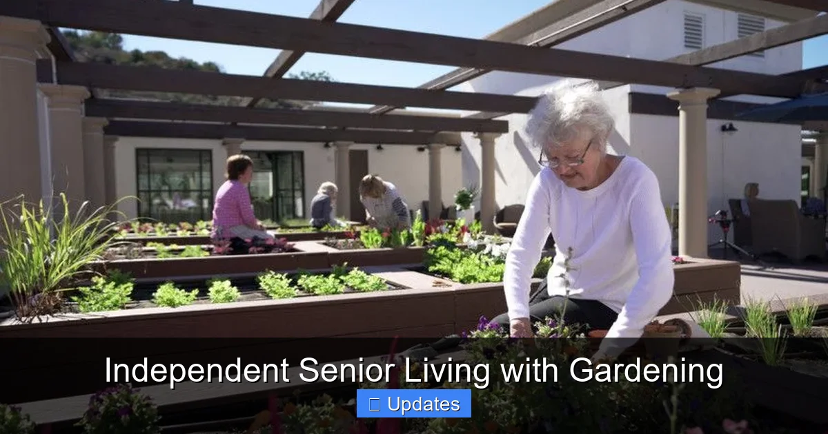 Independent Senior Living with Gardening