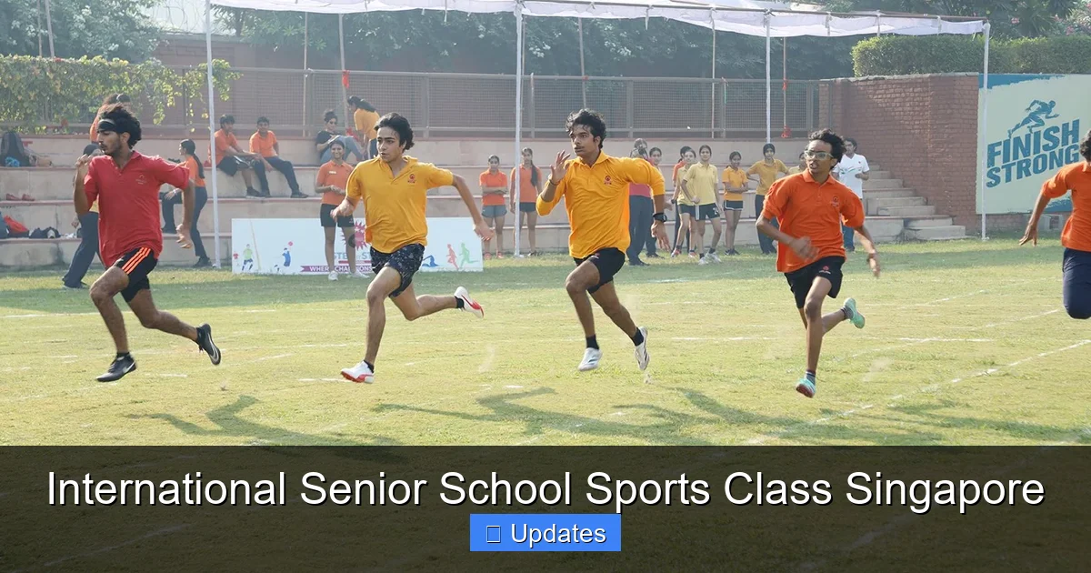 International Senior School Sports Class Singapore