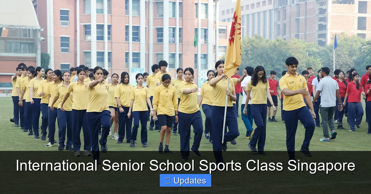 International Senior School Sports Class Singapore